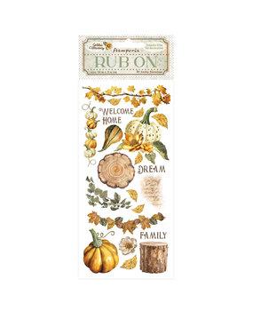 Stamperia Golden Harmony Rub-On 4x8,5 Inch Pumpkins (DFLRB113) Stamperia Golden Harmony Rub-On 4x8,5 Inch Pumpkins (DFLRB113)