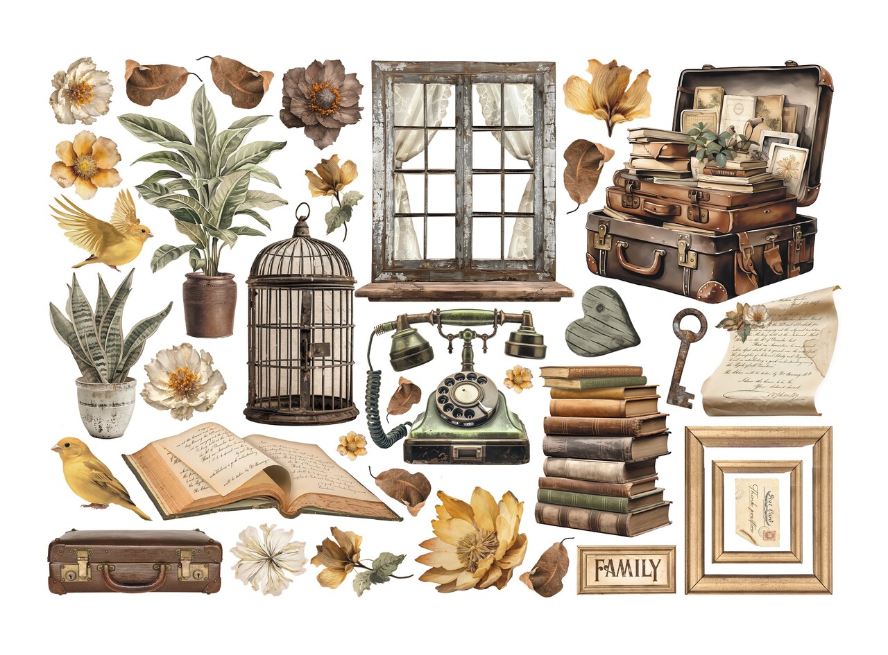 Stamperia Golden Harmony Ephemera (DFLCT52) Stamperia Golden Harmony Ephemera (DFLCT52)