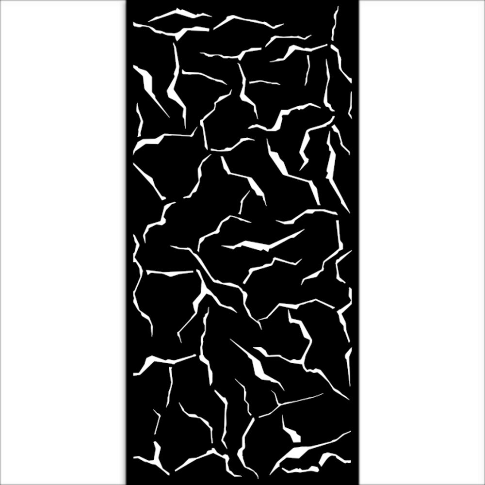 Stamperia Golden Harmony Thick Stencil 12x25cm Crackle (KSTDL101)