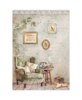 Stamperia Golden Harmony A4 Rice Paper Chair (DFSA4945) Stamperia Golden Harmony A4 Rice Paper Chair (DFSA4945)