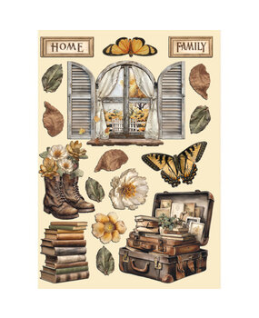 Stamperia Golden Harmony Wooden Shapes A5 Accessories (KLSP170) Stamperia Golden Harmony Wooden Shapes A5 Accessories (KLSP170)