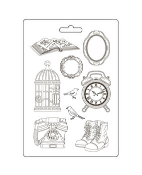 Stamperia Golden Harmony Soft Mould A4 Elements (K3PTA4581) Stamperia Golden Harmony Soft Mould A4 Elements (K3PTA4581)