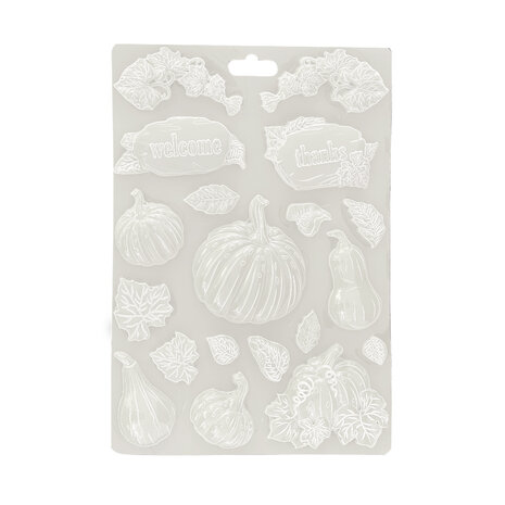 Stamperia Golden Harmony Soft Mould A4 Pumpkins (K3PTA4582)
