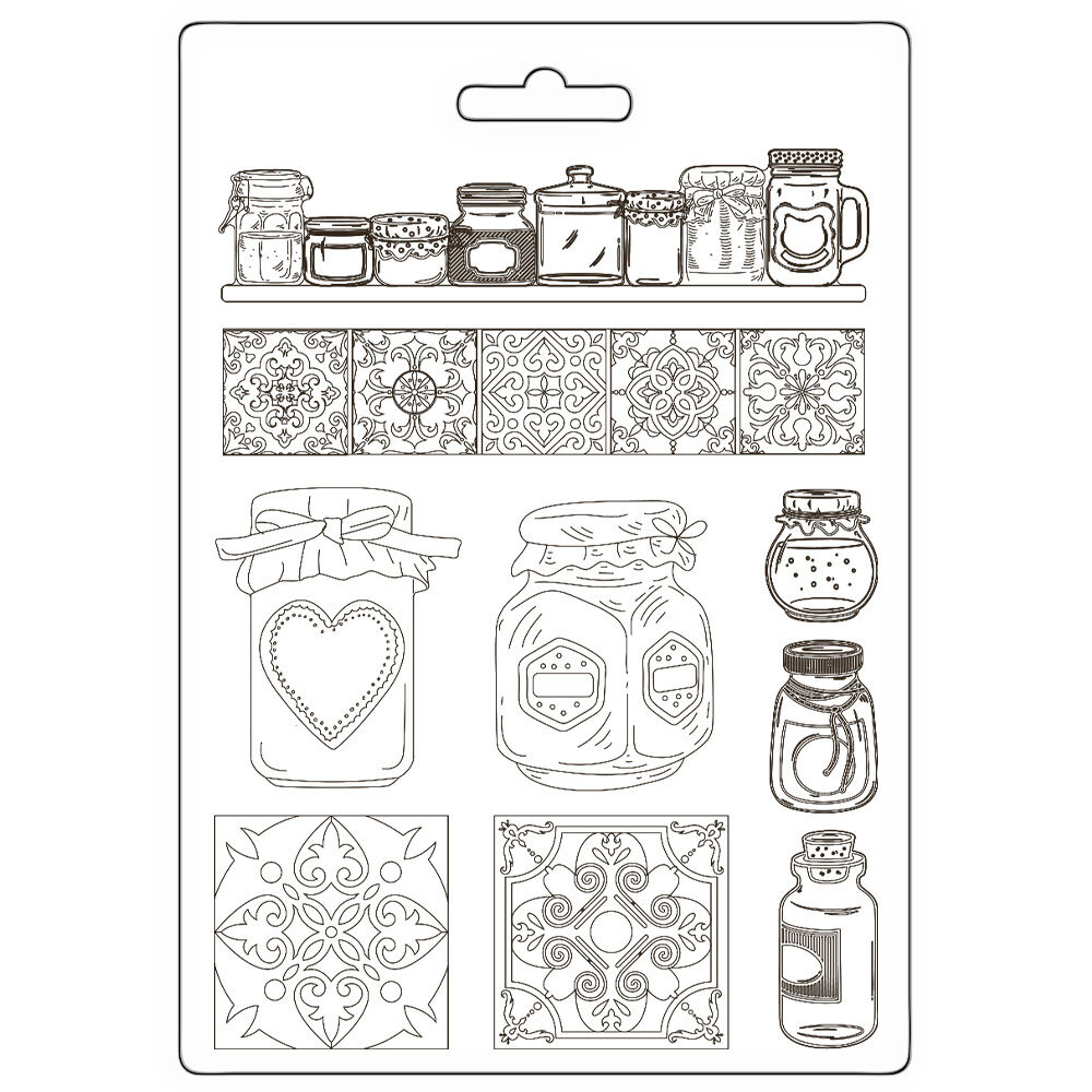 Stamperia Golden Harmony Soft Mould A5 Pots (K3PTA5665) Stamperia Golden Harmony Soft Mould A5 Pots (K3PTA5665)