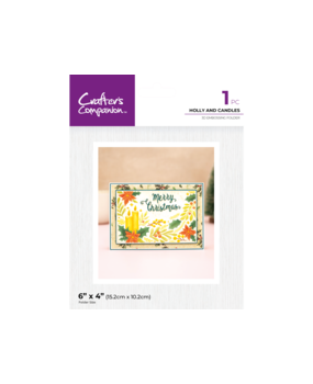 Crafter's Companion Holly and Candles 3D Embossing Folder (CC-3D-EF4-HOCA) Crafter's Companion Holly and Candles 3D Embossing Folder (CC-3D-EF4-HOCA)