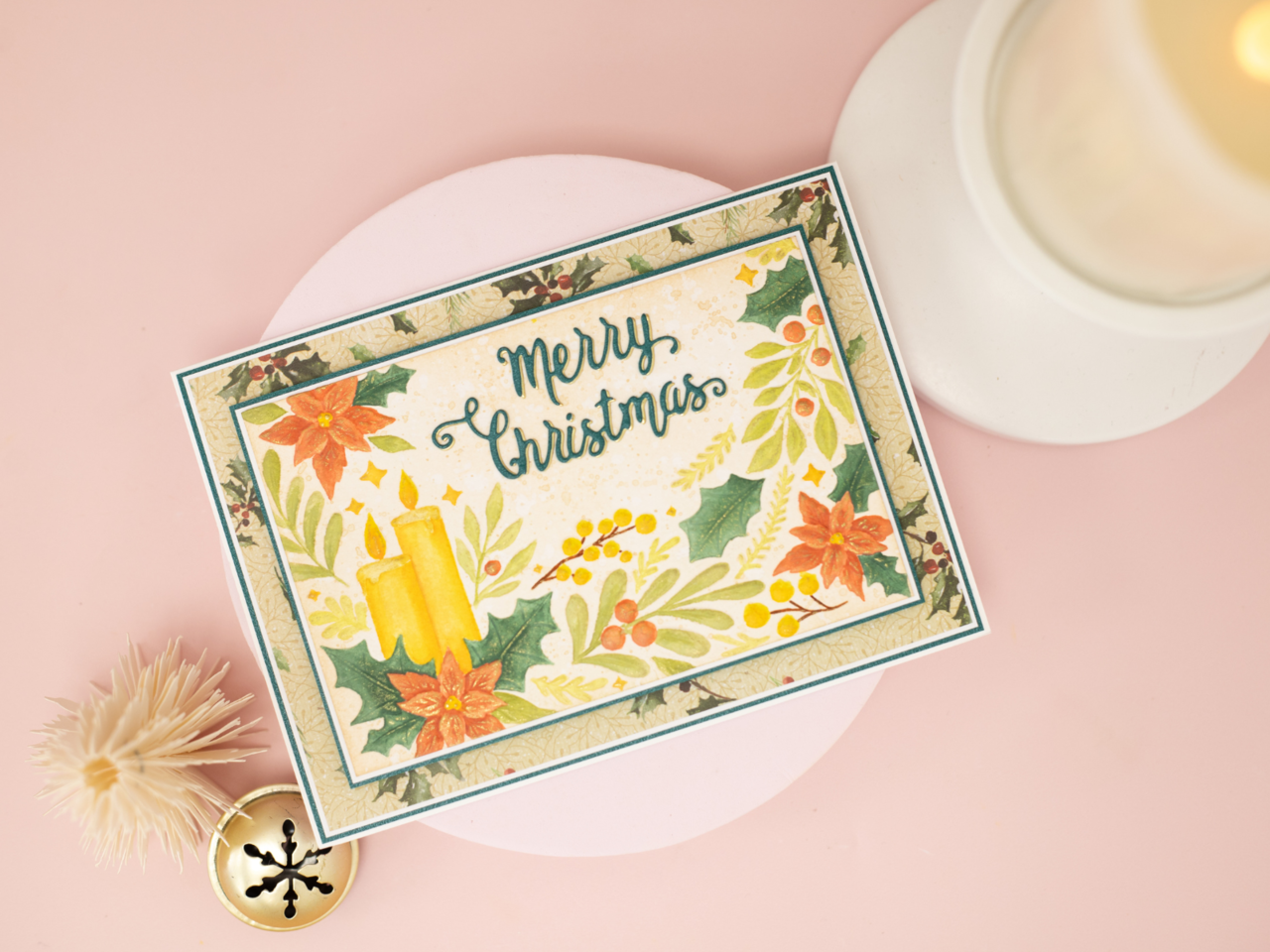 Crafter's Companion Holly and Candles 3D Embossing Folder (CC-3D-EF4-HOCA) Crafter's Companion Holly and Candles 3D Embossing Folder (CC-3D-EF4-HOCA)