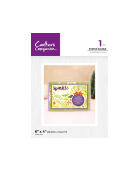Crafter's Companion Festive Bauble 3D Embossing Folder (CC-3D-EF4-FEBA)
