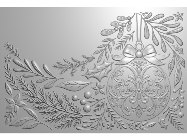 Crafter's Companion Festive Bauble 3D Embossing Folder (CC-3D-EF4-FEBA)