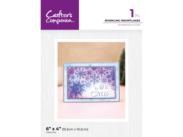 Crafter's Companion Sparkling Snowflakes 3D Embossing Folder (CC-3D-EF4-SPSN)