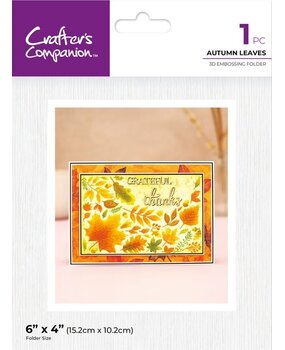 Crafter's Companion Autumn Leaves 3D Embossing Folder (CC-3D-EF4-AULE) Crafter's Companion Autumn Leaves 3D Embossing Folder (CC-3D-EF4-AULE)
