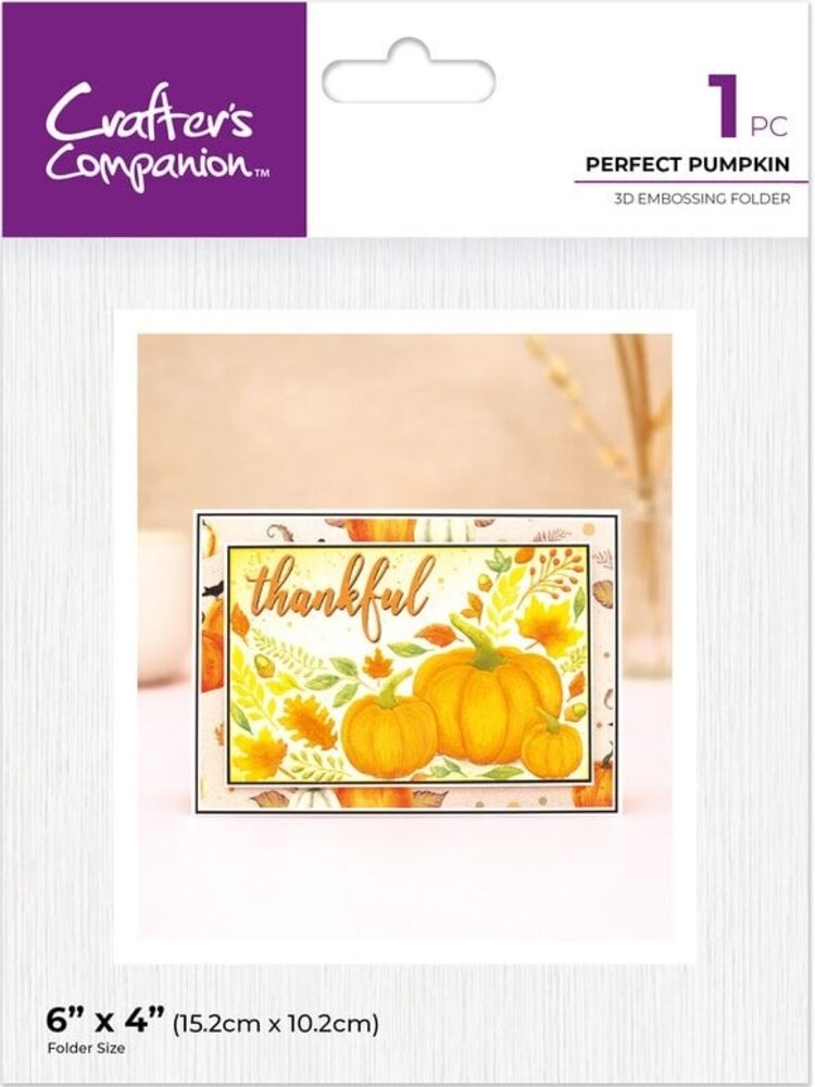 Crafter's Companion Perfect Pumpkins 3D Embossing Folder (CC-3D-EF4-PEPU) Crafter's Companion Perfect Pumpkins 3D Embossing Folder (CC-3D-EF4-PEPU)