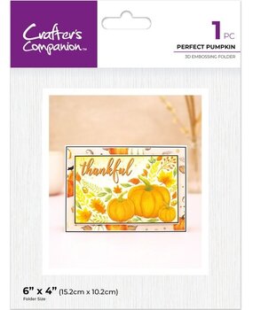 Crafter's Companion Perfect Pumpkins 3D Embossing Folder (CC-3D-EF4-PEPU) Crafter's Companion Perfect Pumpkins 3D Embossing Folder (CC-3D-EF4-PEPU)