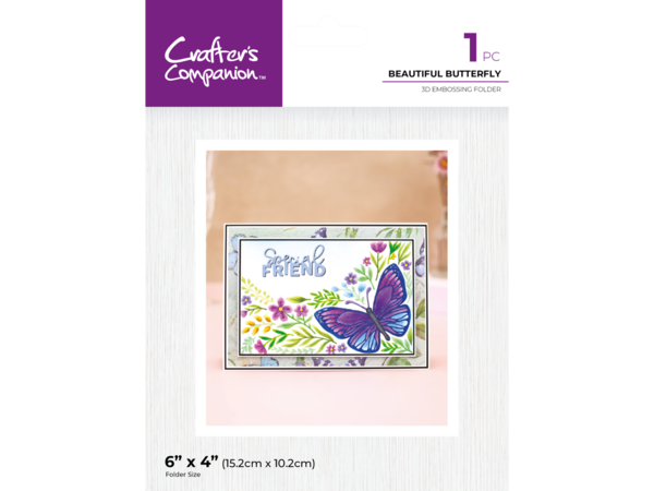 Crafter's Companion Beautiful Butterfly 3D Embossing Folder (CC-3D-EF4-BEBU) Crafter's Companion Beautiful Butterfly 3D Embossing Folder (CC-3D-EF4-BEBU)