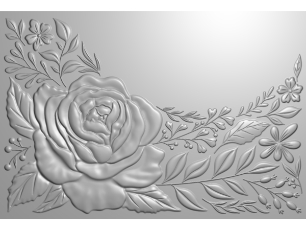 Crafter's Companion Swirling Florals 3D Embossing Folder (CC-3D-EF4-SWFL)