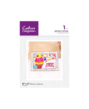 Crafter's Companion Birthday Cupcake 3D Embossing Folder (CC-3D-EF4-BICU)