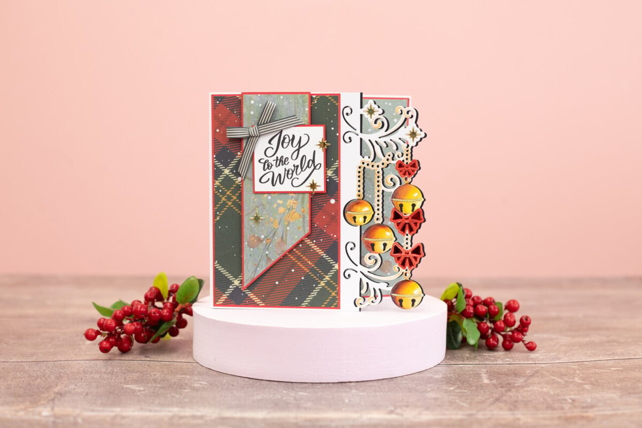 Crafter's Companion Jingle All The Way Stripped Ribbon (JATW-STRIP-RIB)