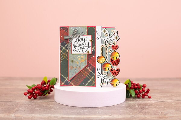 Crafter's Companion Jingle All The Way Stripped Ribbon (JATW-STRIP-RIB)