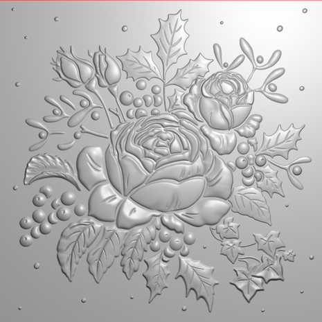 Crafter's Companion Christmas Rose 3D Embossing Folders Christmas Roses (S-CR-EF5.5-3D-CHRO) Crafter's Companion Christmas Rose 3D Embossing Folders Christmas Roses (S-CR-EF5.5-3D-CHRO)