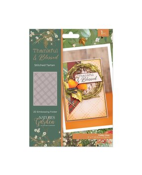 Crafter's Companion Thankful & Blessed 2D Embossing Folder Stitched Tartan (NG-TAB-2D-EF5-STTA) Crafter's Companion Thankful & Blessed 2D Embossing Folder Stitched Tartan (NG-TAB-2D-EF5-STTA)