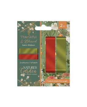 Crafter's Companion Thankful & Blessed Satin Ribbon (NG-TAB-SRIB) Crafter's Companion Thankful & Blessed Satin Ribbon (NG-TAB-SRIB)