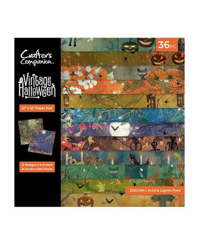 Crafter's Companion Vintage Halloween 12x12 Inch Paper Pad (VHAL-PAD12) Crafter's Companion Vintage Halloween 12x12 Inch Paper Pad (VHAL-PAD12)