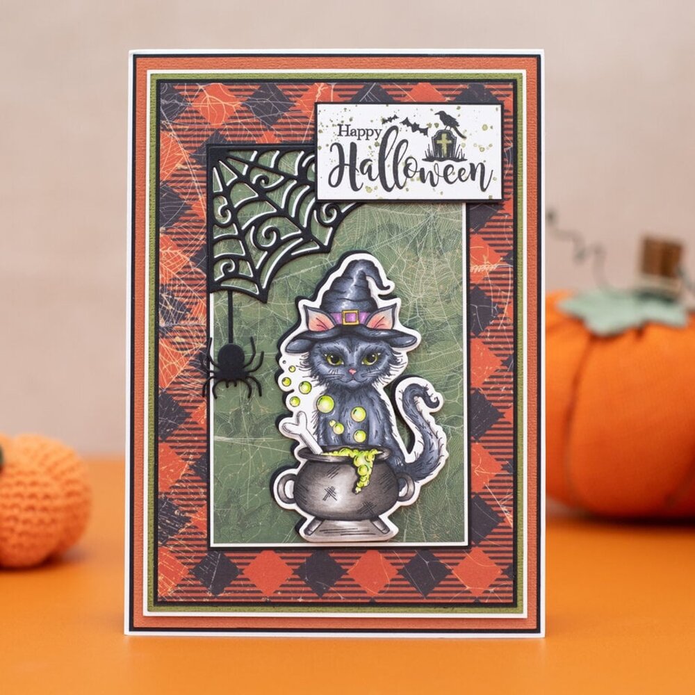 Crafter's Companion Vintage Halloween Dies Corner Web and Spiders (VHAL-MD-WSPI) Crafter's Companion Vintage Halloween Dies Corner Web and Spiders (VHAL-MD-WSPI)