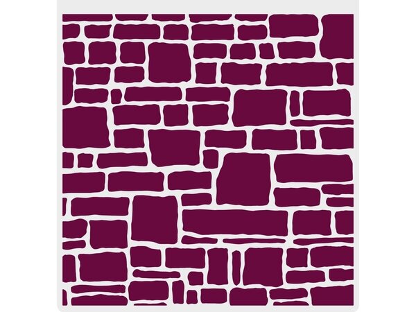Sheena Through the Window 2D Embossing Folder Stone Wall (SD-TW-EF6-STWA)