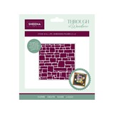Sheena Through the Window 2D Embossing Folder Stone Wall (SD-TW-EF6-STWA)