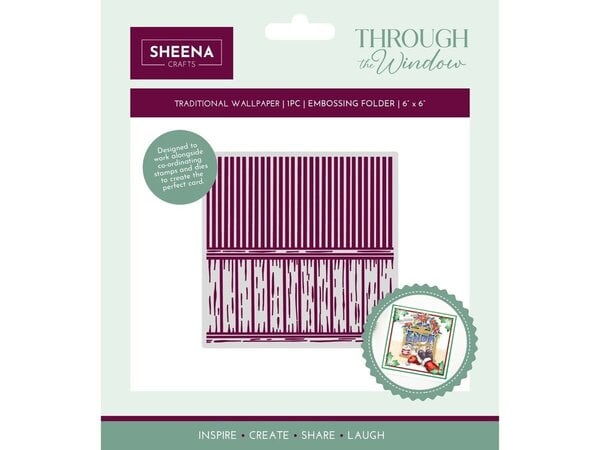 Sheena Through the Window 2D Embossing Folder Traditional Wallpaper (SD-TW-EF6-TRWA) Sheena Through the Window 2D Embossing Folder Traditional Wallpaper (SD-TW-EF6-TRWA)