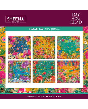 Sheena Day of the Dead 8x8 Inch Vellum Pad (SD-DOD-VELPAD8) Sheena Day of the Dead 8x8 Inch Vellum Pad (SD-DOD-VELPAD8)