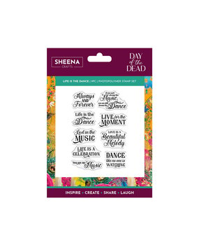 Sheena Day of the Dead Clear Stamp Life is the Dance (SD-DOD-STP-LITD) Sheena Day of the Dead Clear Stamp Life is the Dance (SD-DOD-STP-LITD)