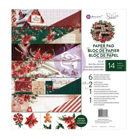 Prima Marketing Inc From the North Pole 12x12 Inch Paper Pad (670658) Prima Marketing Inc From the North Pole 12x12 Inch Paper Pad (670658)