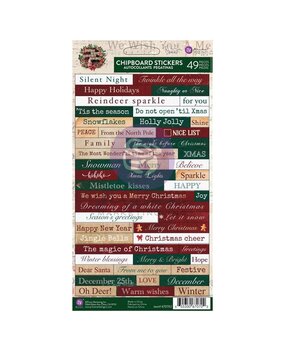 Prima Marketing Inc From the North Pole Chipboard Stickers (670702) Prima Marketing Inc From the North Pole Chipboard Stickers (670702)