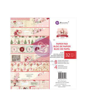 Prima Marketing Inc 25 & Peppermint 8x8 Inch Paper Pad (981457) Prima Marketing Inc 25 & Peppermint 8x8 Inch Paper Pad (981457)
