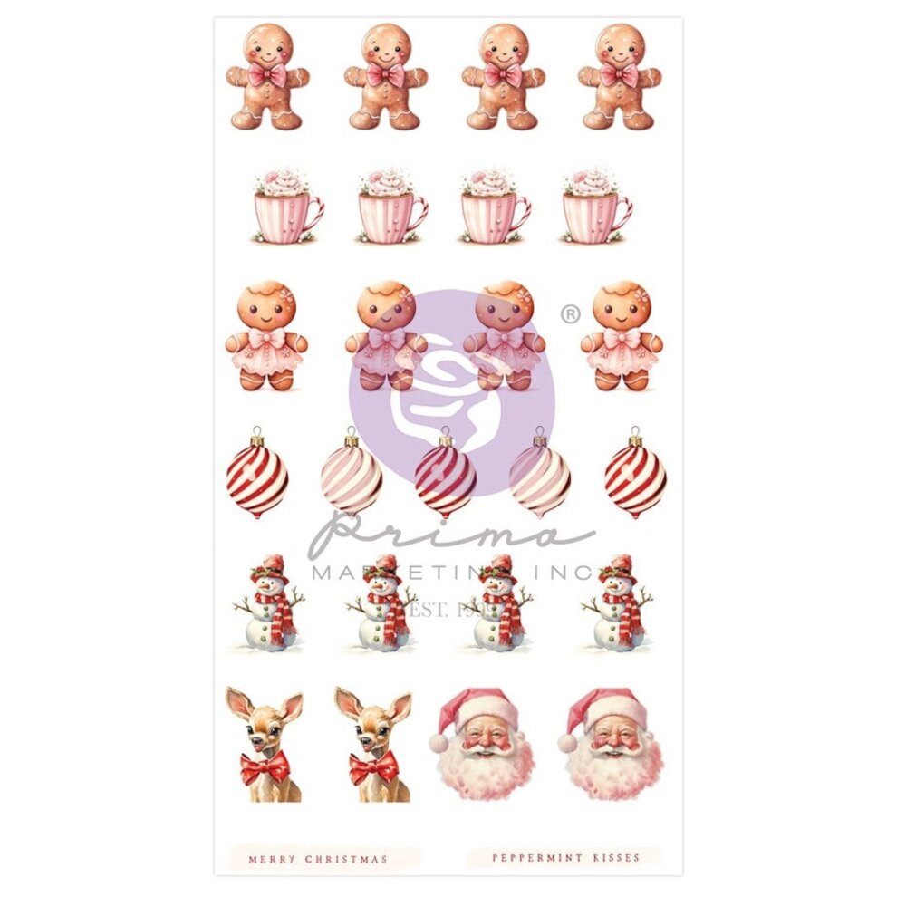 Prima Sticker Prima Marketing Inc 25 & Peppermint Puffy Stickers (981532) - Paperpads.nl