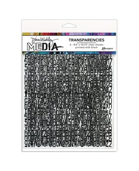 Dina Wakley MEdia Transparencies Typography Set 2 (MDA82668) Dina Wakley MEdia Transparencies Typography Set 2 (MDA82668)