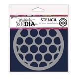 Dina Wakley MEdia Masking Stencil Big Circles Coaster (MDS84914)