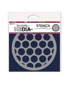 Dina Wakley MEdia Masking Stencil Big Circles Coaster (MDS84914) Dina Wakley MEdia Masking Stencil Big Circles Coaster (MDS84914)