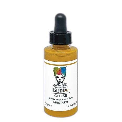 Dina Wakley MEdia Gloss Dropper Mustard (MDO86970) Dina Wakley MEdia Gloss Dropper Mustard (MDO86970)