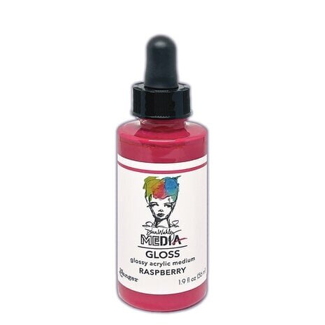 Dina Wakley MEdia Gloss Dropper Raspberry (MDO86987)
