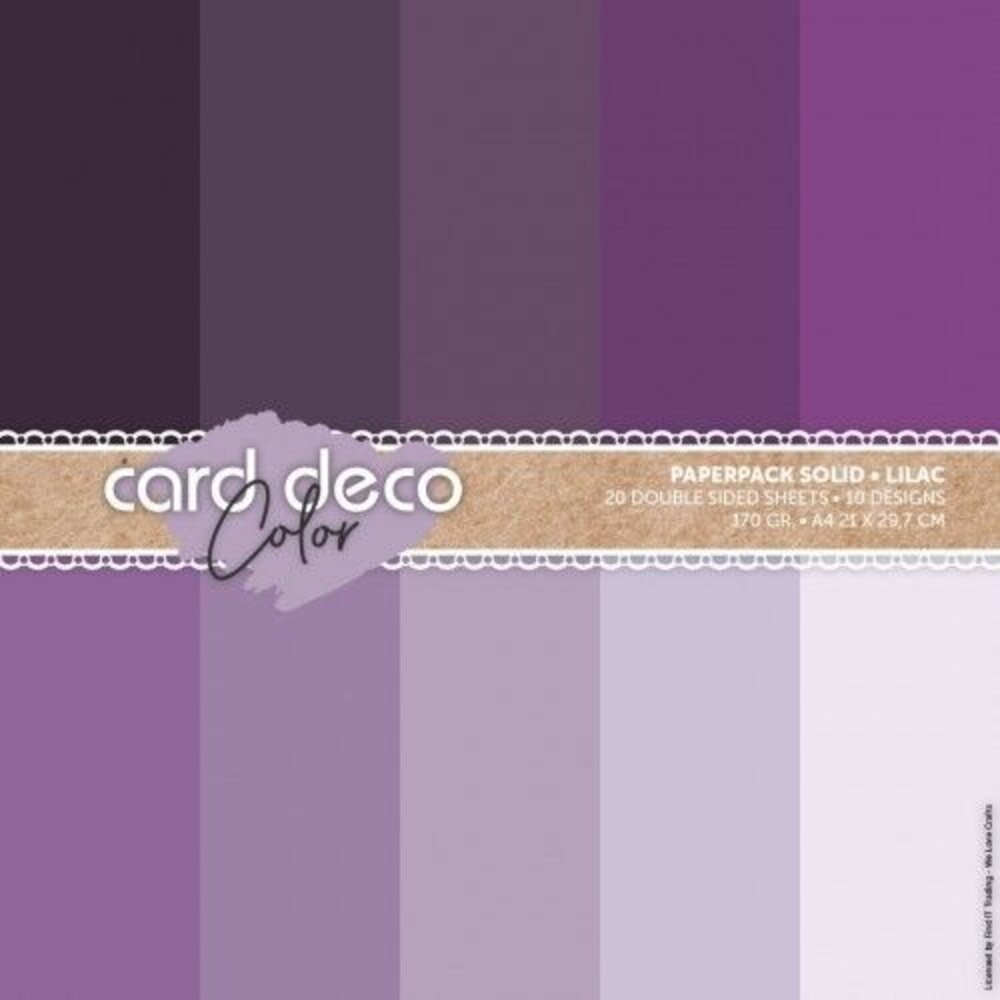 Card Deco Color Paperpack A4 Solid Lilac (CDCPPA411003) Card Deco Color Paperpack A4 Solid Lilac (CDCPPA411003)