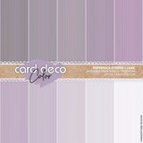 Card Deco Color Paperpack A4 Stripes Lilac (CDCPPA413003)