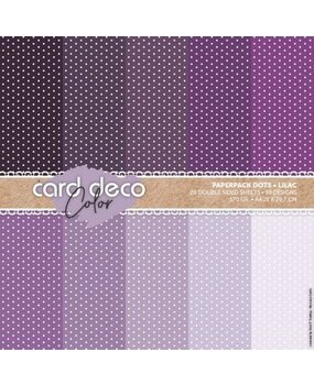 Card Deco Color Paperpack A4 Dots Lilac (CDCPPA414003) Card Deco Color Paperpack A4 Dots Lilac (CDCPPA414003)