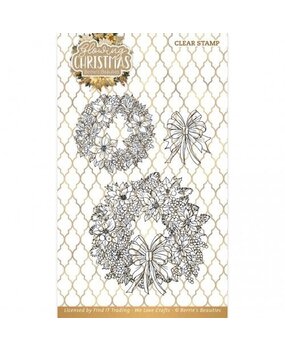 Berrie's Beauties Glowing Christmas Clear Stamp Set Wreath (BBCS10011) Berrie's Beauties Glowing Christmas Clear Stamp Set Wreath (BBCS10011)
