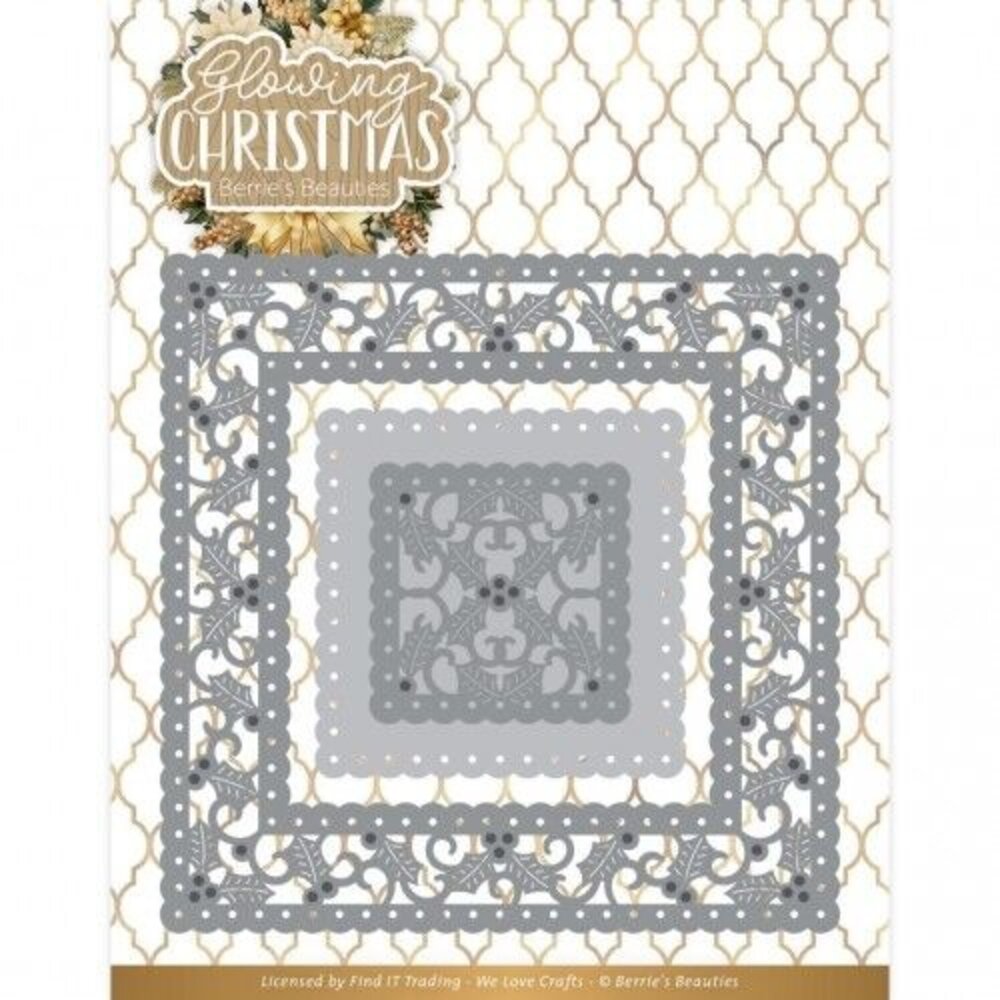 Berrie's Beauties Glowing Christmas Dies Glowing Frame Square (BBD10017) Berrie's Beauties Glowing Christmas Dies Glowing Frame Square (BBD10017)