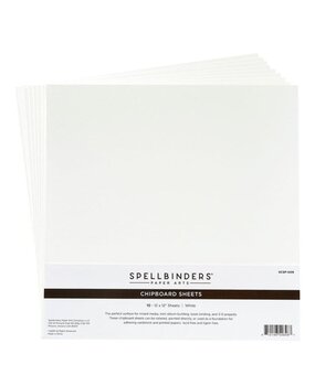 Spellbinders White 12x12 Inch Chipboard Sheets (SCSP-009)