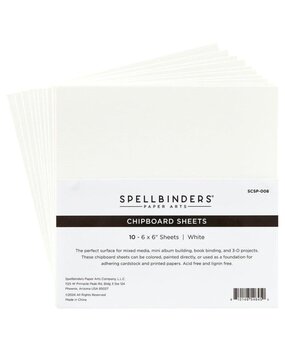 Spellbinders White 6x6 Inch Chipboard Sheets (SCSP-008)