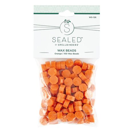 Spellbinders Orange Wax Beads (WS-126)