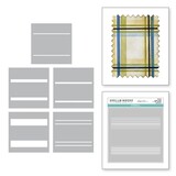 Spellbinders Not Your Ordinary Card Plaid Builder Layered Stencil (STN-100)