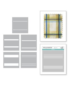 Spellbinders Not Your Ordinary Card Plaid Builder Layered Stencil (STN-100)